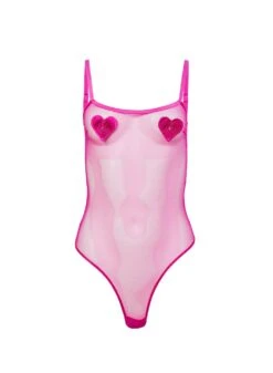 Fleur Du Mal Queen Of Hearts Bodysuit 11 Fleur Du Mal Queen Of Hearts Bodysuit -Fleurdumal Shop queenofheartsbodysuitflat1