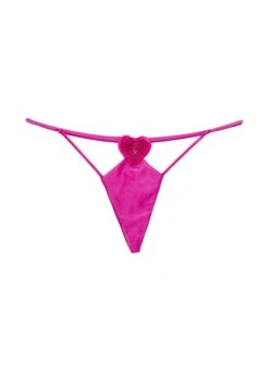 Fleur Du Mal Queen Of Hearts V String -Fleurdumal Shop queenofheartsthongflat1