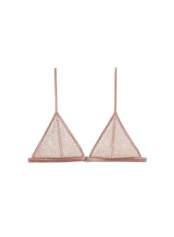 Fleur Du Mal Rhinestone Fishnet Triangle Bra -Fleurdumal Shop rhinestonebraflat1