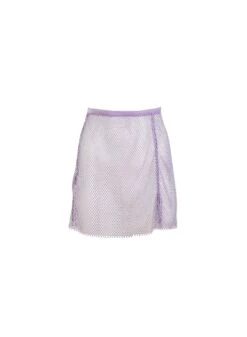 Fleur Du Mal Rhinestone Fishnet Mini Skirt -Fleurdumal Shop rhinestoneskirtflat1