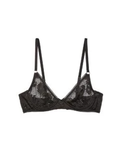 Fleur Du Mal Rosalia Lace Demi Bra -Fleurdumal Shop rosaliademiflat1