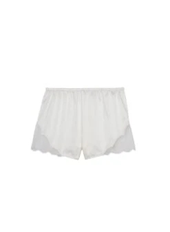 Fleur Du Mal Rose Lace Short -Fleurdumal Shop roselaceshortflat1