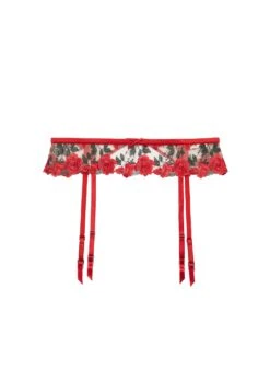 Fleur Du Mal Roses & Thorns Garter -Fleurdumal Shop rosesandthornsgarterflat1
