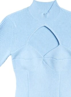 Fleur Du Mal Short Sleeve Corset Knit Top -Fleurdumal Shop ssknittopflat2