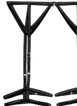 Fleur Du Mal Strappy Bondage Garter Belt -Fleurdumal Shop strappybondagegarterflat2
