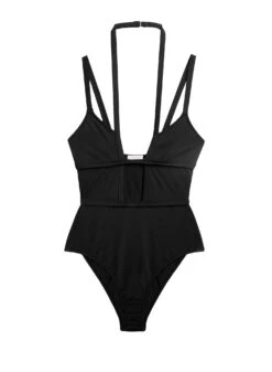 Fleur Du Mal Strappy Keyhole One Piece Swimsuit -Fleurdumal Shop strappyonepieceflat1