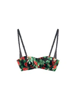 Fleur Du Mal Strawberry Print Balconette Bra -Fleurdumal Shop strawberrybraflat1