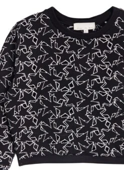 Fleur Du Mal Super Star Top -Fleurdumal Shop superstarsweatshirtflat2