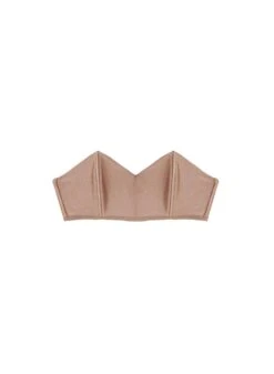 Fleur Du Mal Charlotte Bandeau Bra -Fleurdumal Shop tanbandeauflat1
