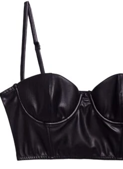 Fleur Du Mal Vegan Leather Bustier -Fleurdumal Shop veganleatherbustierflat2 958a4abf 7c84 48bf 9101 06713970ec44