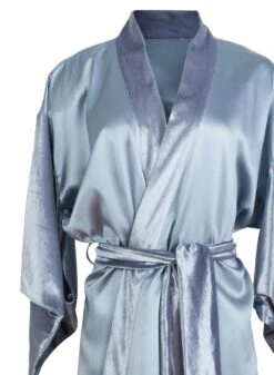 Fleur Du Mal Velvet & Silk Robe -Fleurdumal Shop velvetrobeflat2