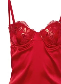 Fleur Du Mal Violet Cupped Slip Dress -Fleurdumal Shop violetcuppedslipflat2