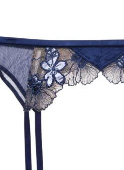 Fleur Du Mal Violet Embroidered Garter Belt -Fleurdumal Shop violetgarterflat2 33d0fdd5 5584 4446 81aa de6163b7d946