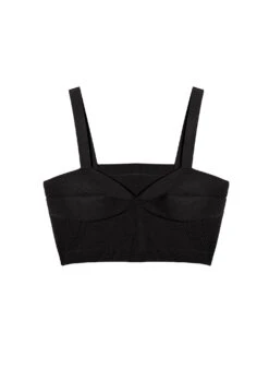 Fleur Du Mal Knit Bralette -Fleurdumal Shop web blackknitbralette