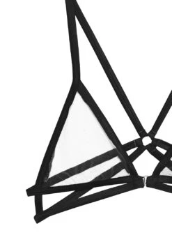 Fleur Du Mal Strappy Bondage Bra -Fleurdumal Shop web crop black strappy