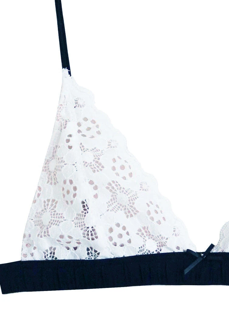 Fleur Du Mal Crochet Lace Triangle Bra 6 Fleur Du Mal Crochet Lace Triangle Bra - Image 6