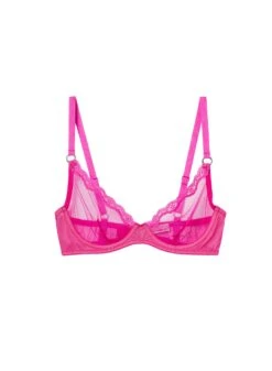 Fleur Du Mal Sheer Tulle Demi Bra -Fleurdumal Shop wildpinkdemiflat1 39e159ea 624a 4c31 b20c 259aa97cc436