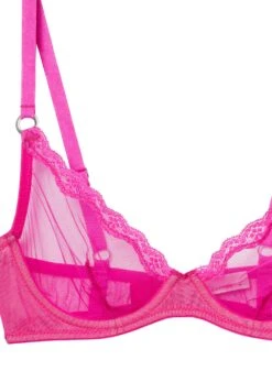 Fleur Du Mal Sheer Tulle Demi Bra -Fleurdumal Shop wildpinkdemiflat2 d73ecac4 1627 45ba 8332 561ddd7cb403